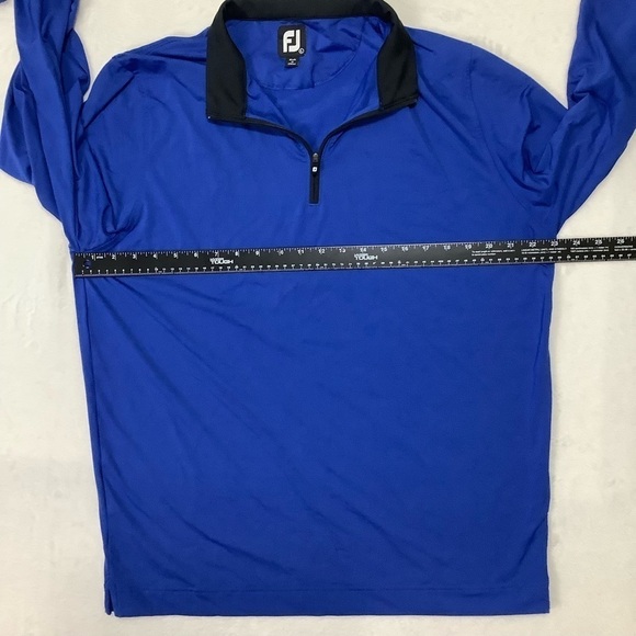 Footjoy 1/4 Zip Sz Large Golf Blue - Picture 4 of 6